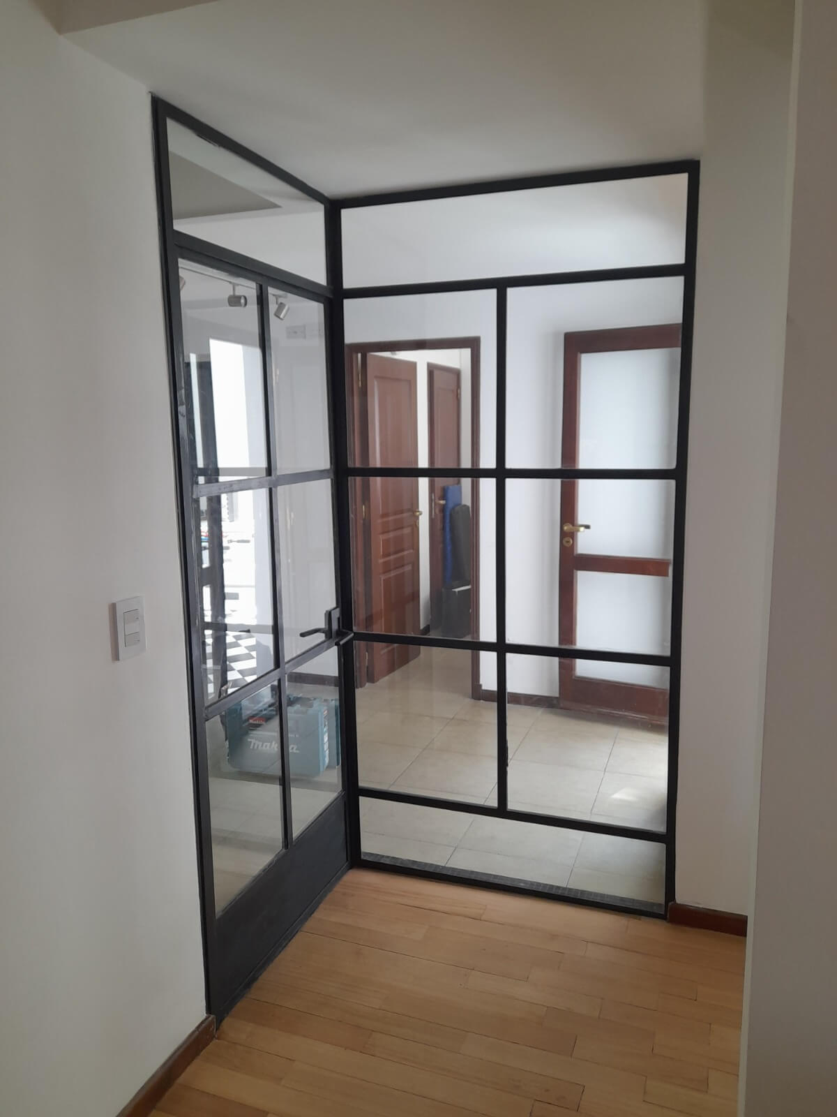 Puerta hierro dos ambientes